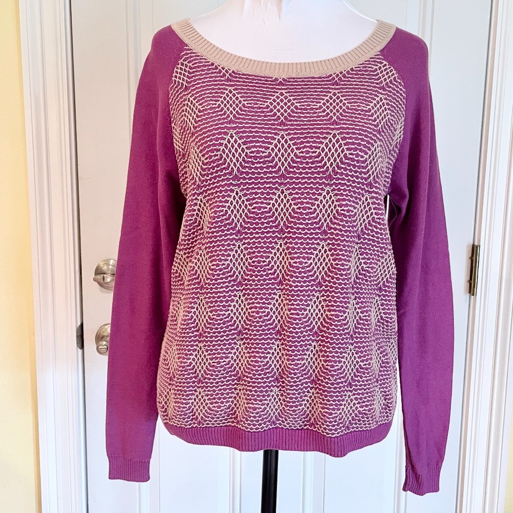 Purple Copper Key Sweater